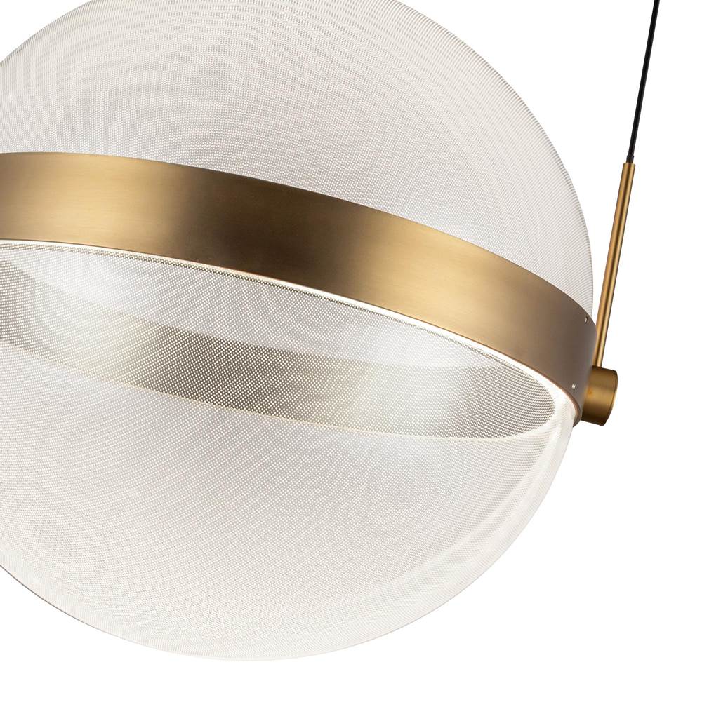 Kuzco PD75912-BG/LG-3CCT Brushed Gold,Light Guide Pisces 12-in Brushed Gold/light Guide Led Pendant Image 2