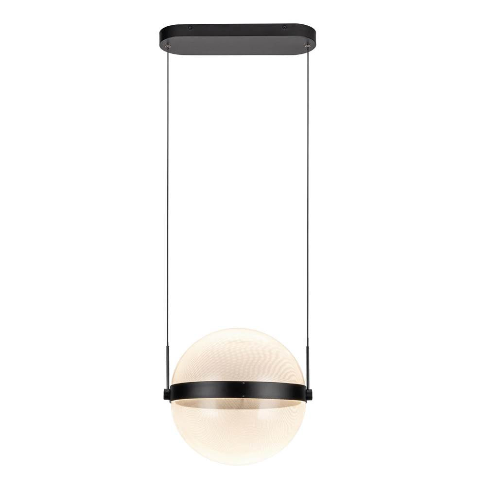 Kuzco PD75912-BK/LG-3CCT Black,Light Guide Pisces 12-in Black/light Guide Led Pendant Image 6