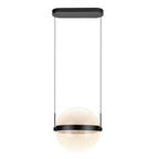 Kuzco PD75912-BK/LG-3CCT Black,Light Guide Pisces 12-in Black/light Guide Led Pendant Image 6