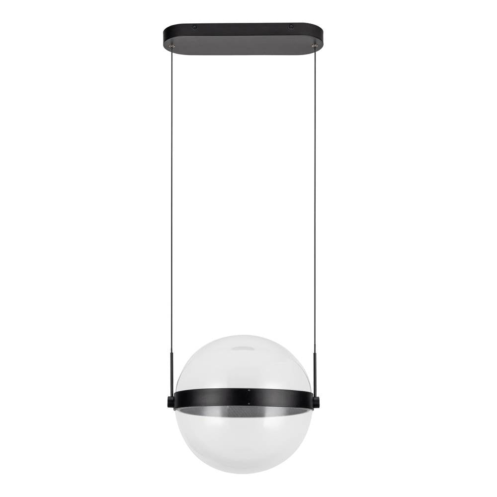 Kuzco PD75912-BK/LG-3CCT Black,Light Guide Pisces 12-in Black/light Guide Led Pendant Image 5