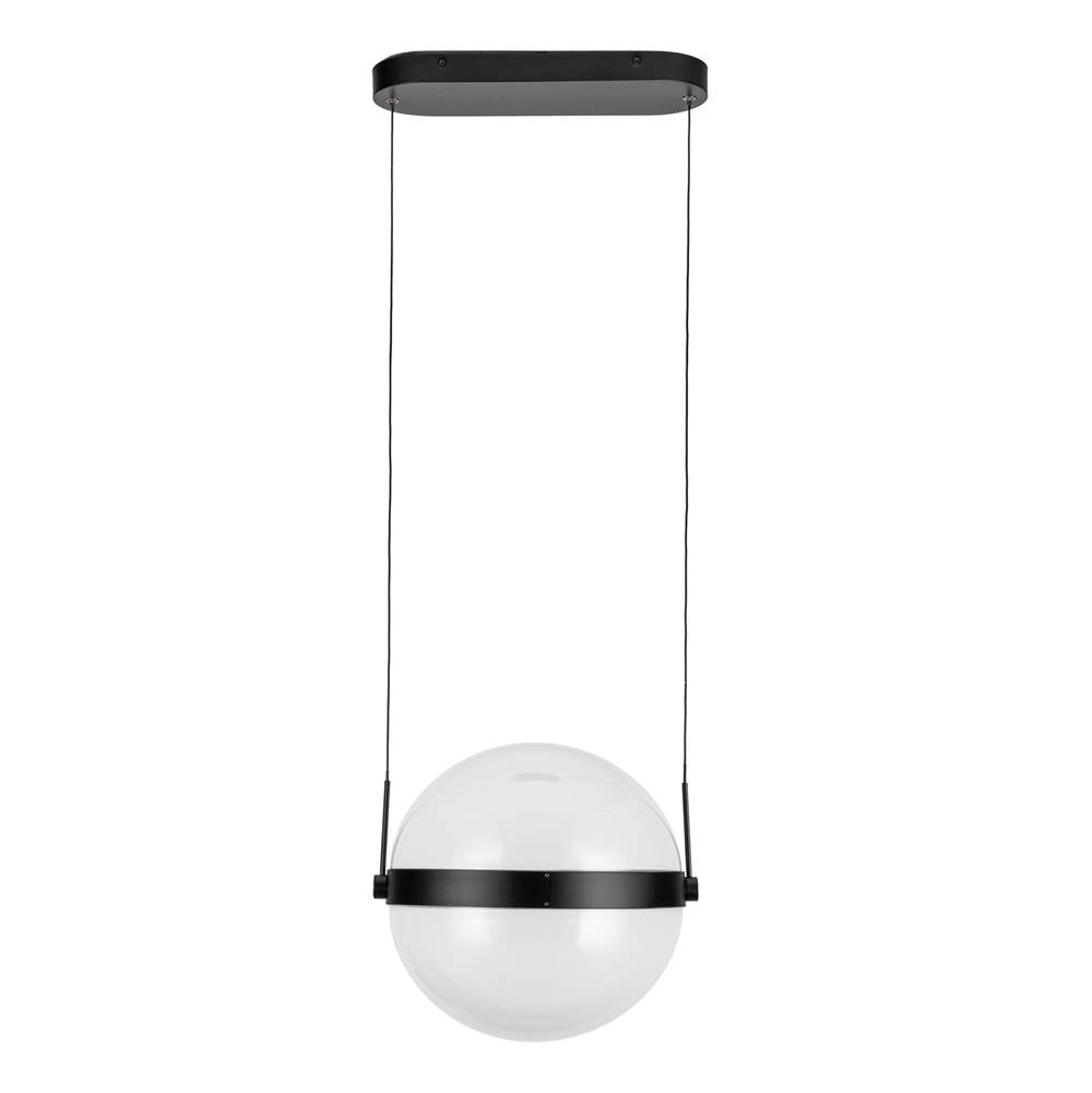 Kuzco PD75912-BK/LG-3CCT Black,Light Guide Pisces 12-in Black/light Guide Led Pendant Image 3