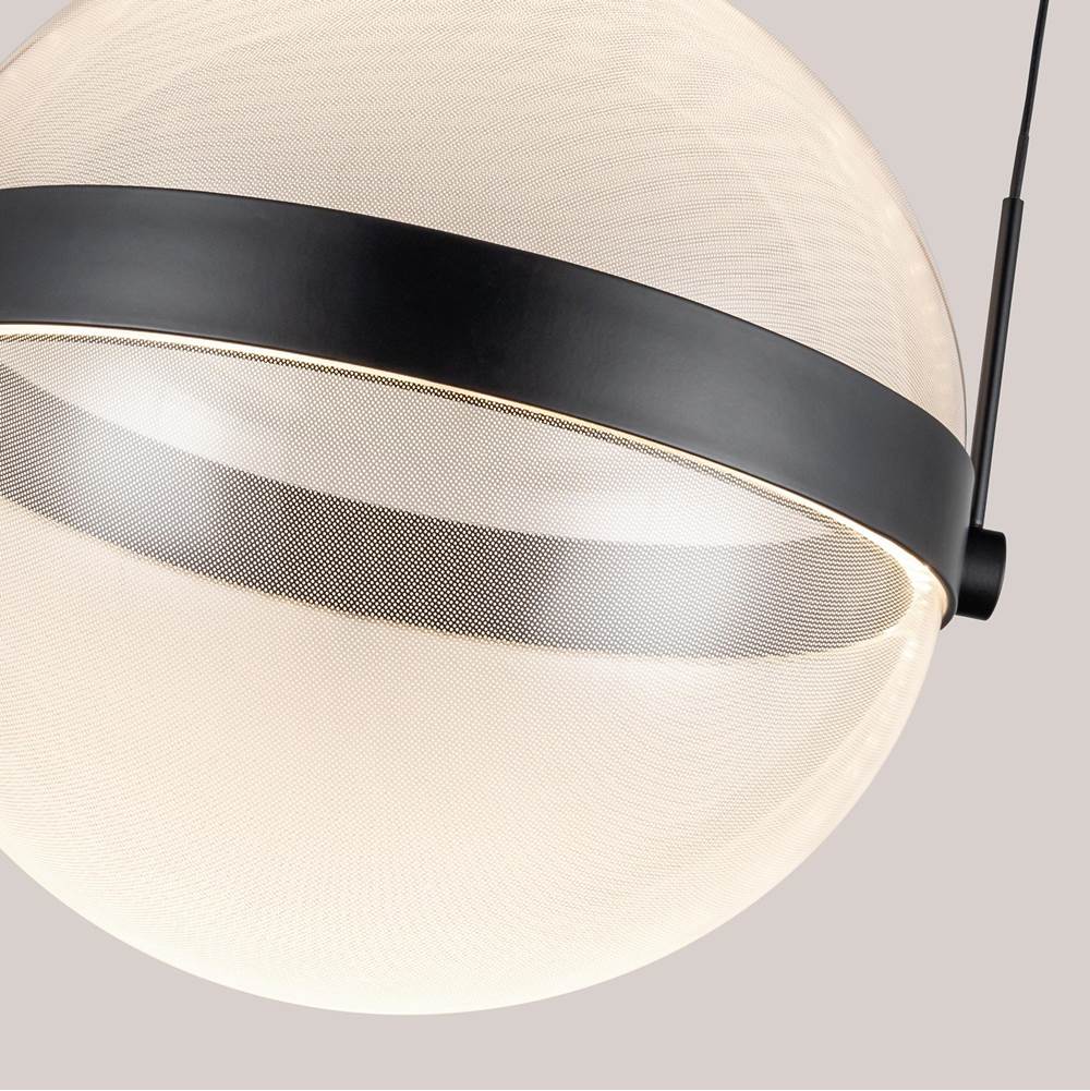 Kuzco PD75912-BK/LG-3CCT Black,Light Guide Pisces 12-in Black/light Guide Led Pendant Image 2