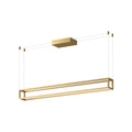 Kuzco Plaza 48-in Brushed Gold Led Linear Pendant