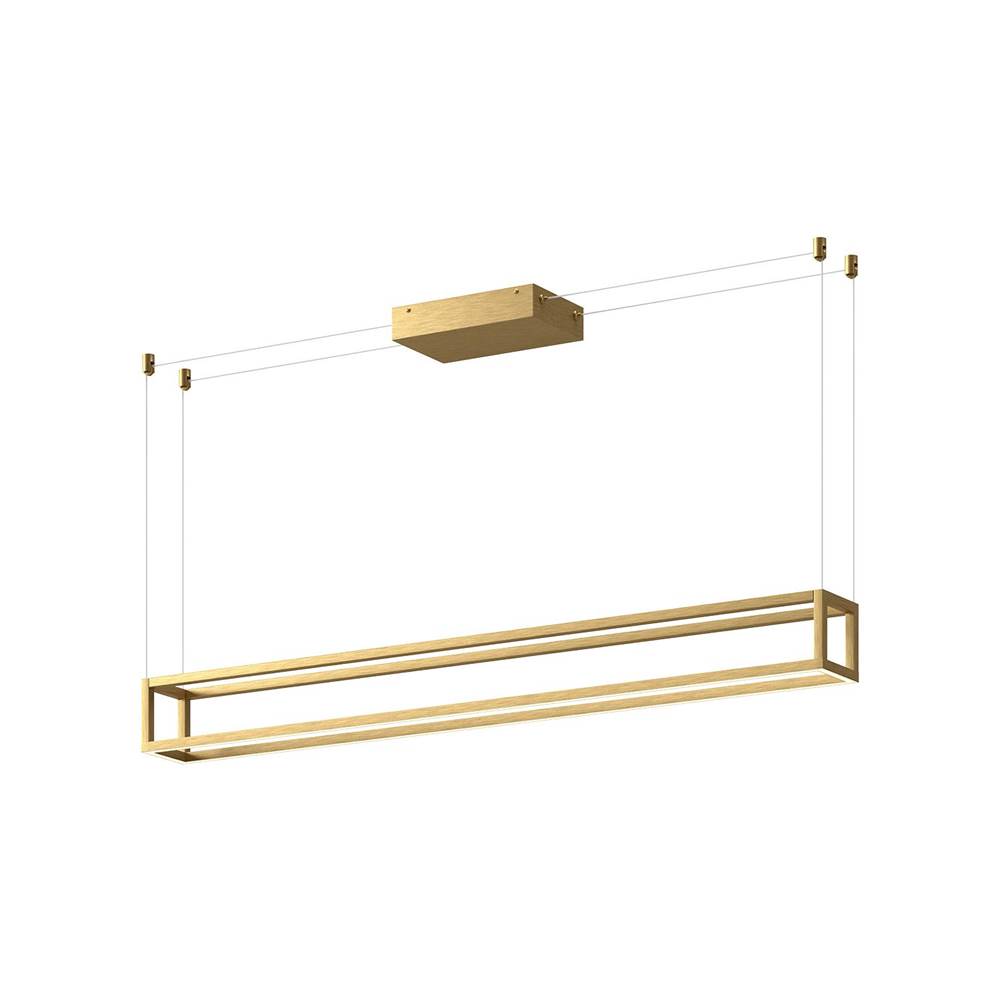 Kuzco Plaza 48-in Brushed Gold Led Linear Pendant