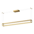 Kuzco Plaza 60-in Brushed Gold Led Linear Pendant
