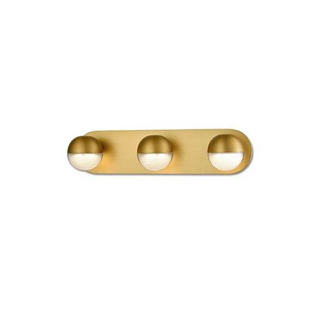 Kuzco Pluto 21-in Brushed Gold Led Vanity