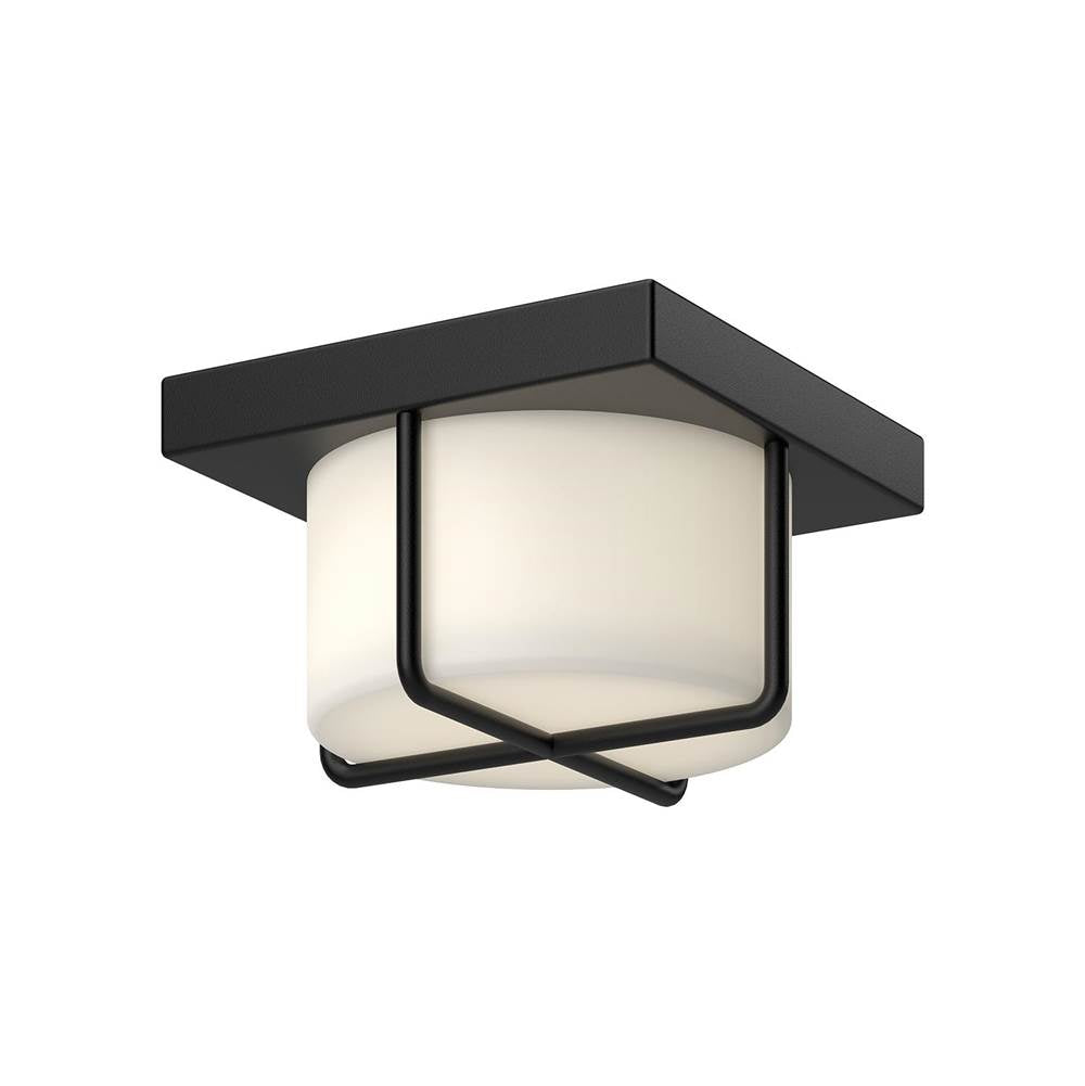 Kuzco Regalo 7-in Brushed Gold/opal Glass Led Flush Mount