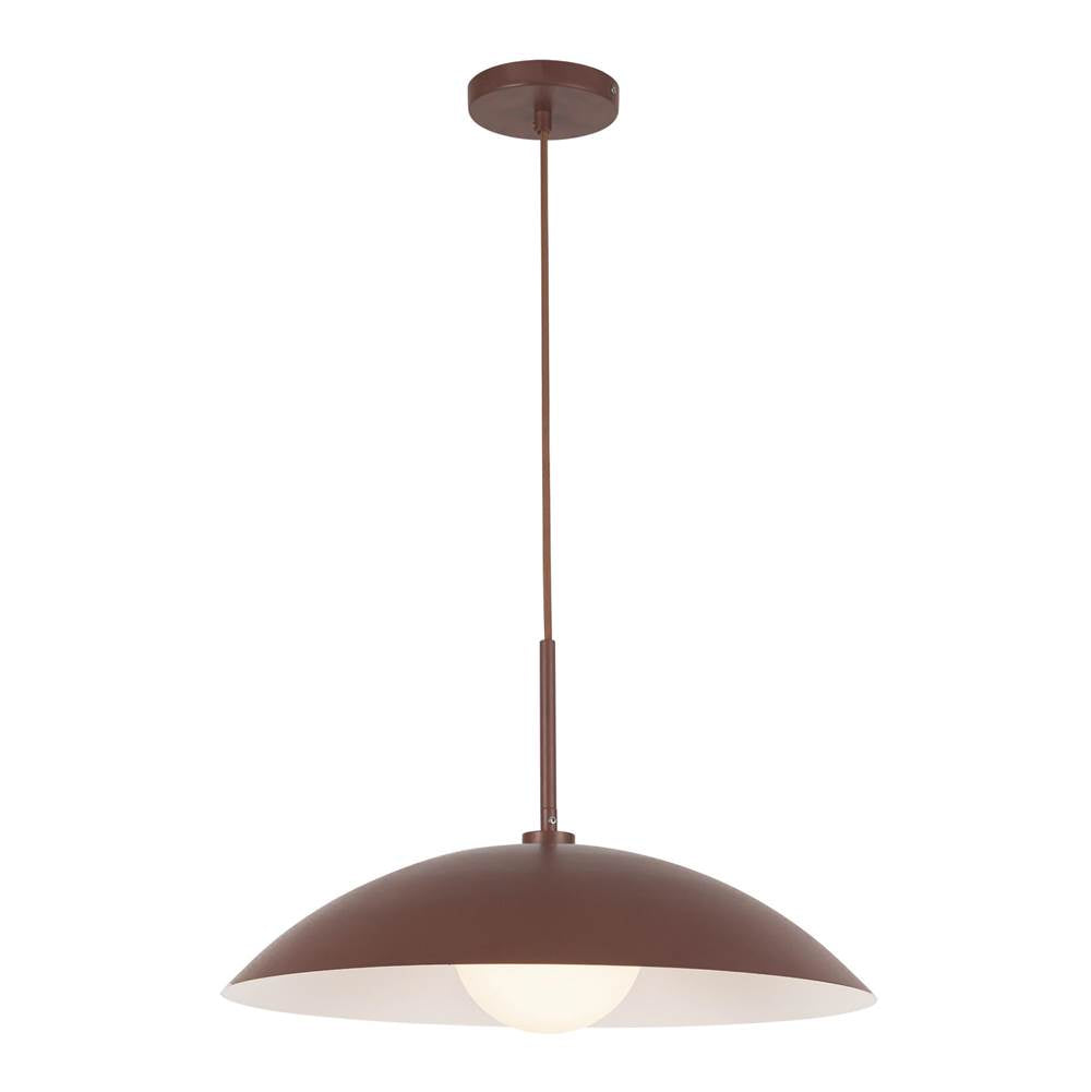 Kuzco Regent 19-in Burgundy Socket Pendant