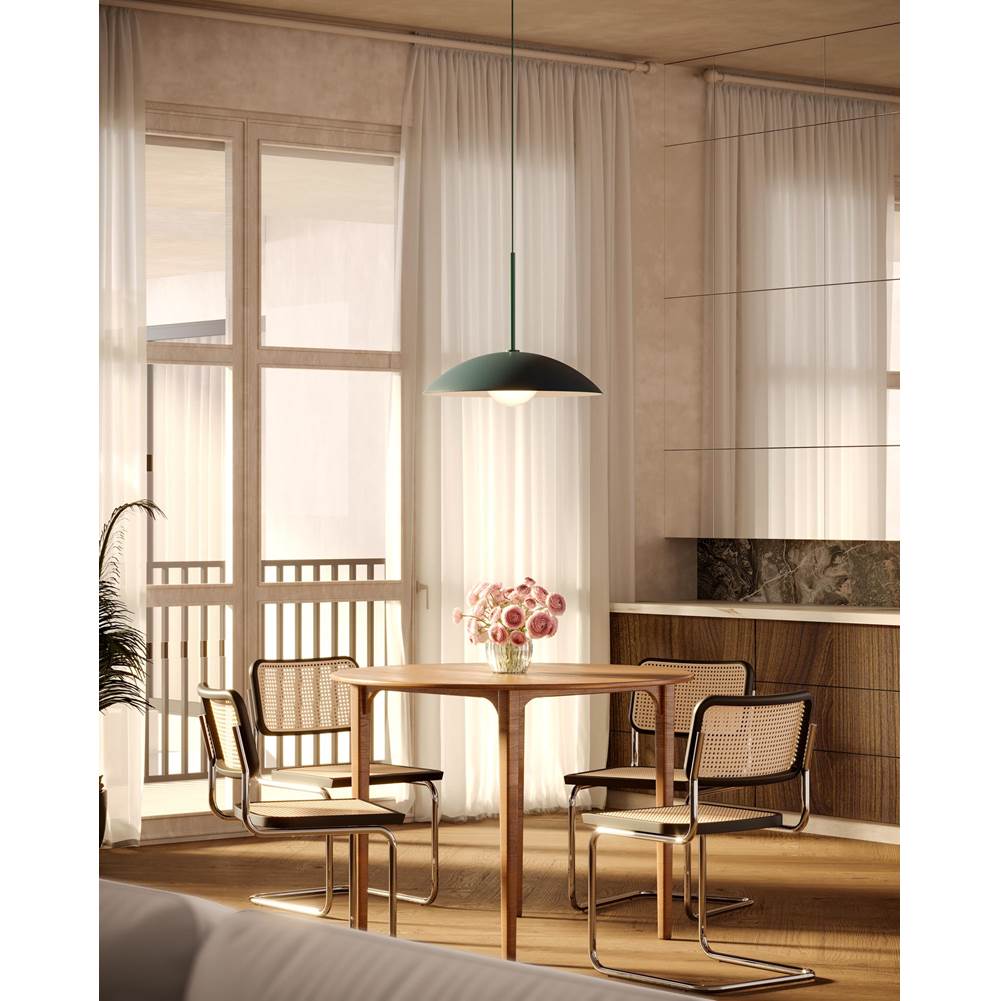 Kuzco PD56019-PGN Pine Green Regent 19-in Pine Green Socket Pendant Image 3