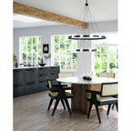 Kuzco CH63436-BK Black Rezz 36-in Black Led Chandeliers Image 2