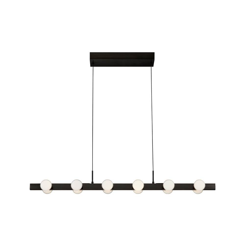 Kuzco LP63436-BK Black Rezz 36-in Black Led Linear Pendant Image 1