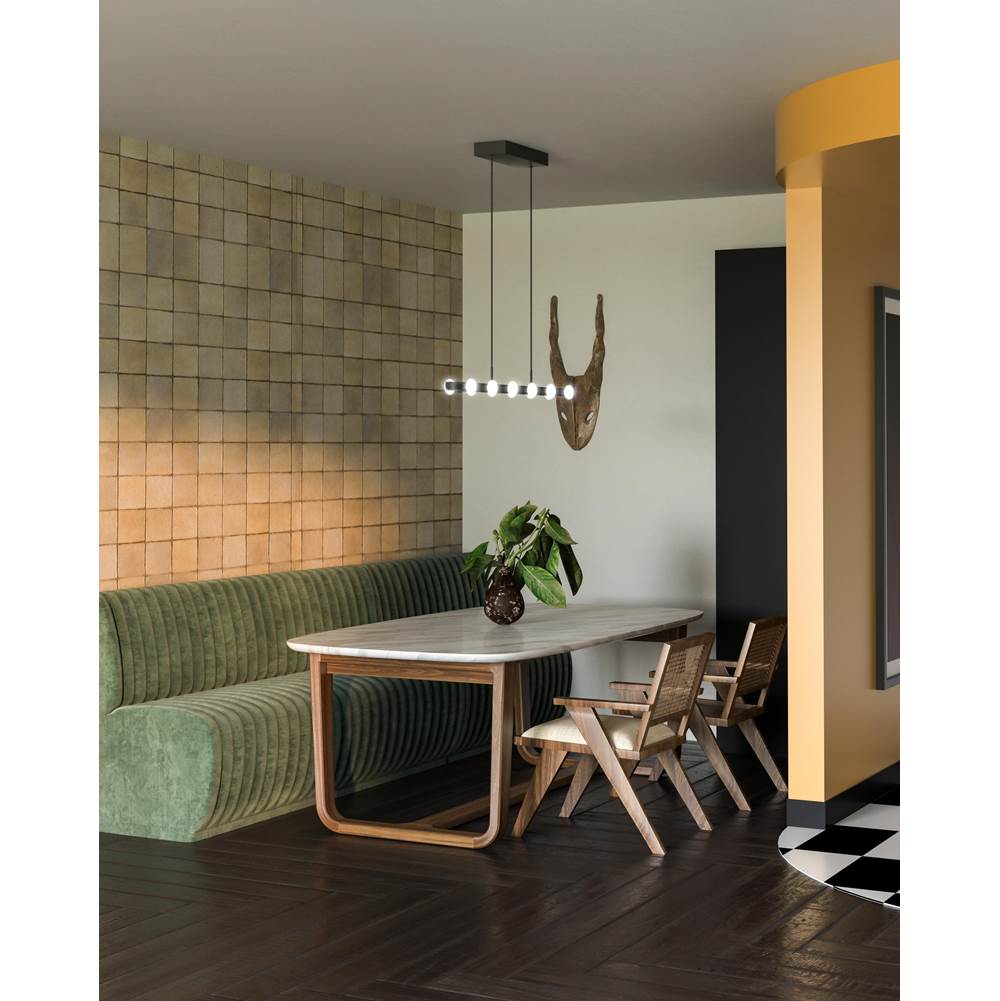 Kuzco Rezz 36-in Black Led Linear Pendant
