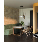 Kuzco Rezz 36-in Black Led Linear Pendant