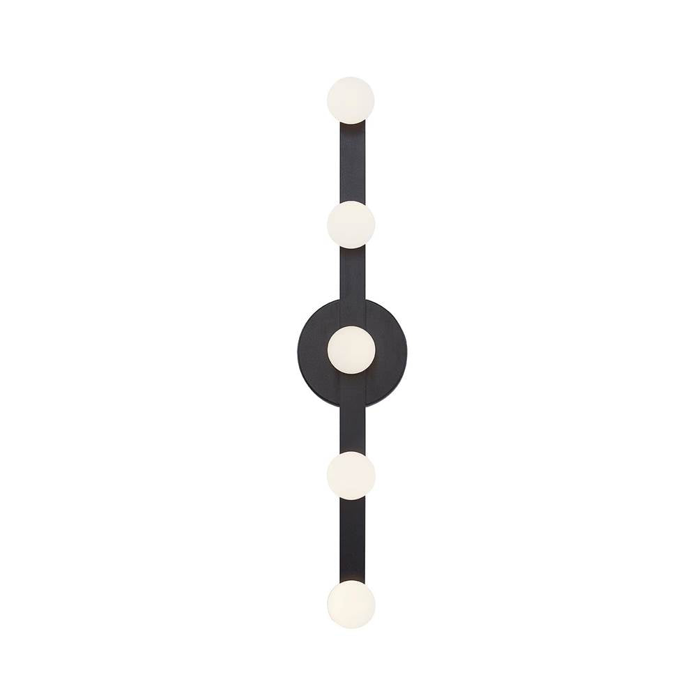 Kuzco Rezz 24-in Black Led Wall Sconce
