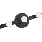 Kuzco WS63424-BK Black Rezz 24-in Black Led Wall Sconce Image 3