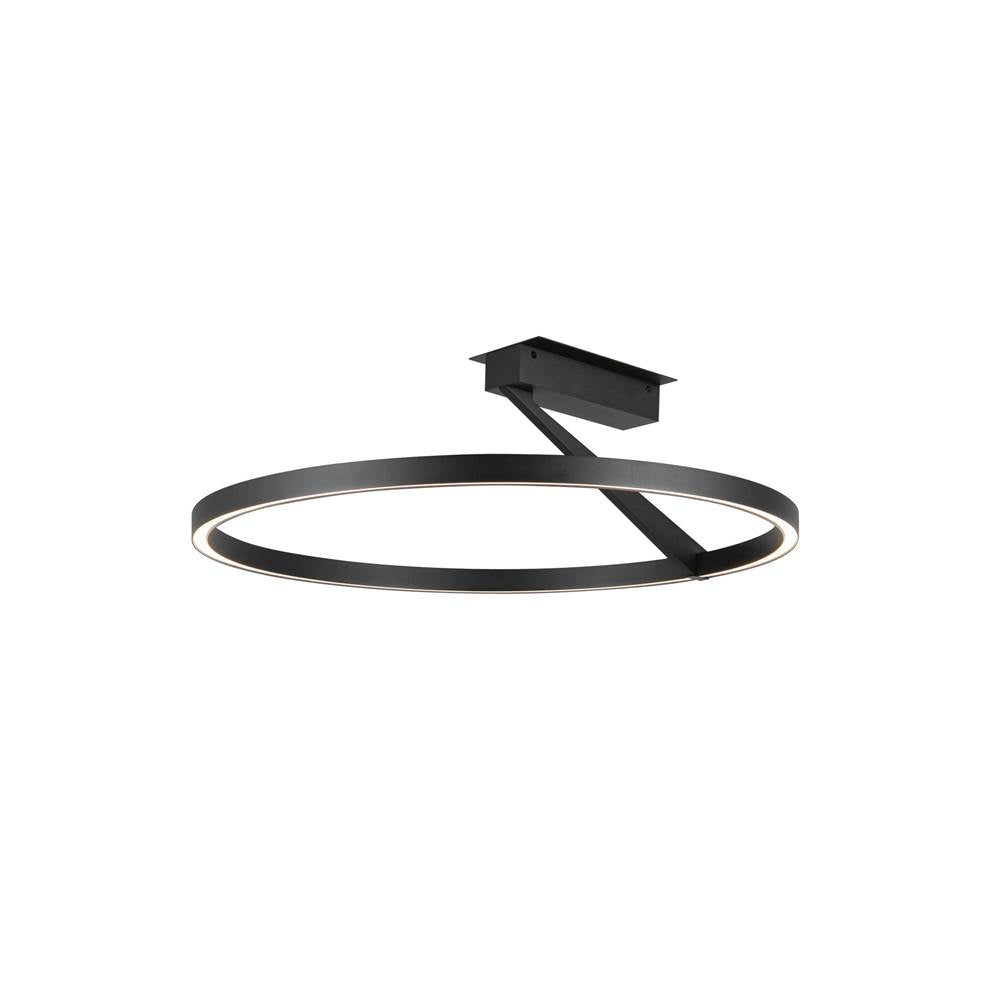 Kuzco SF27724-BK-3WCCT-UNV Black Roda 23-in Black Led Semi-flush Mount Image 1