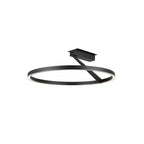 Kuzco SF27724-BK-3WCCT-UNV Black Roda 23-in Black Led Semi-flush Mount Image 1