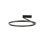 Kuzco Roda 23-in Black Led Semi-flush Mount