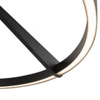 Kuzco SF27724-BK-3WCCT-UNV Black Roda 23-in Black Led Semi-flush Mount Image 2