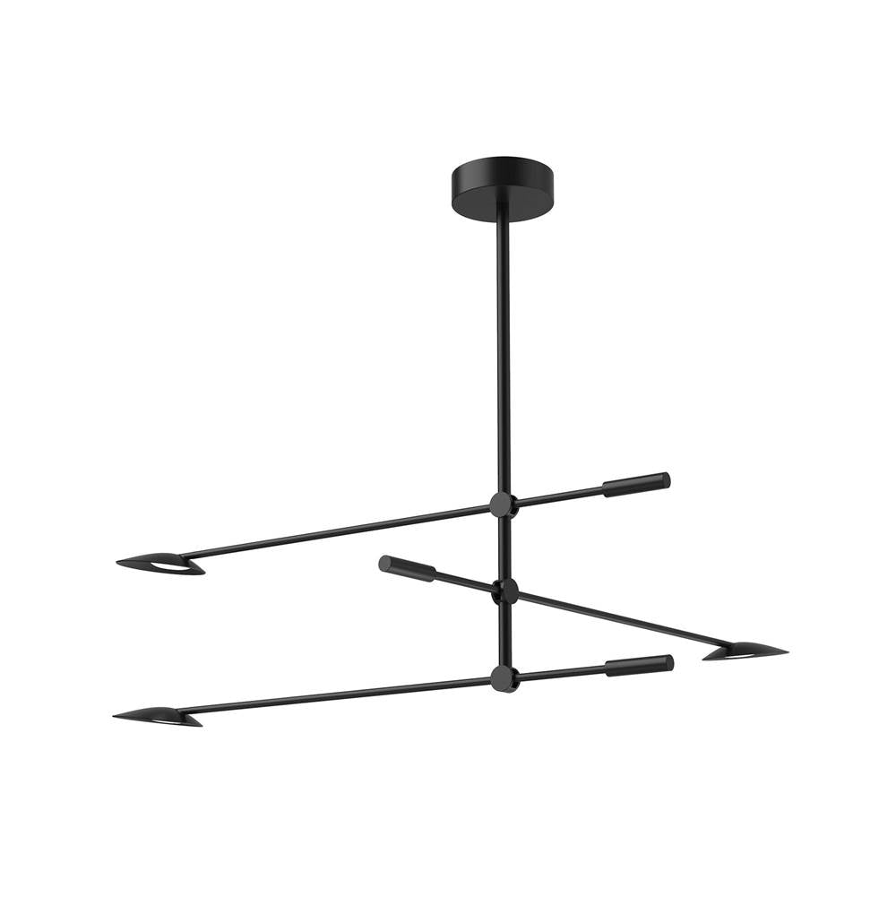 Kuzco Rotaire 32-in Black Led Chandeliers