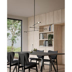 Kuzco CH90132-BK-UNV Black Rotaire 32-in Black Led Chandeliers Image 3