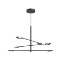 Kuzco CH90136-BK-UNV Black Rotaire 36-in Black Led Chandeliers Image 1