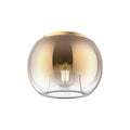 Kuzco Samar 8-in Brushed Gold/copper 1 Light Flush Mount