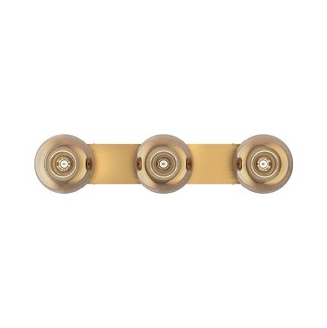 Kuzco Samar 32-in Brushed Gold/copper 3 Lights Vanity
