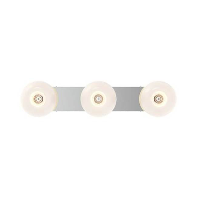 Kuzco Samar 32-in Brushed Gold/copper 3 Lights Vanity
