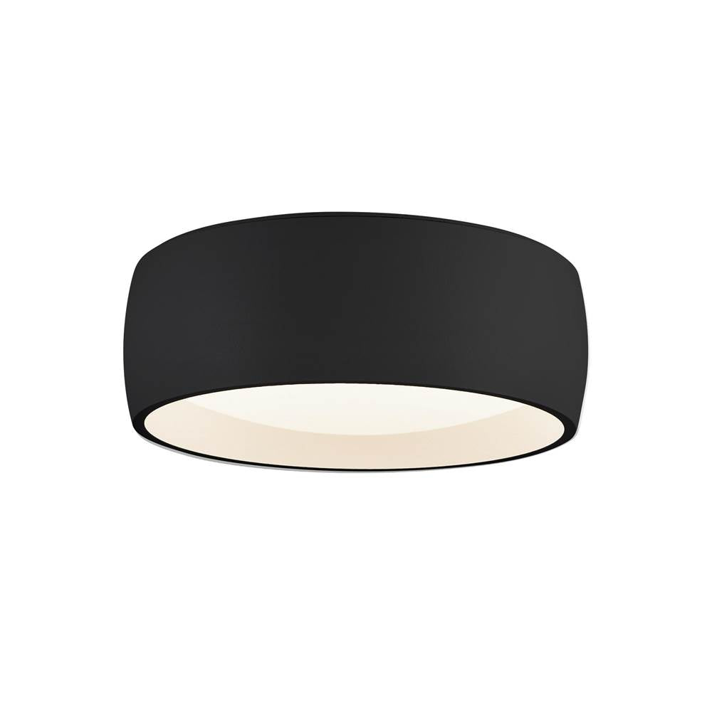 Kuzco Savile 6-in Black Led Flush Mount
