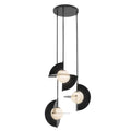 Kuzco CH65127-GBK/OP-UNV Glossy Black,Opal Glass Scorpio 27-in Glossy Black/opal Glass Led Chandelier Image 1