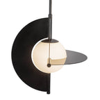 Kuzco CH65127-GBK/OP-UNV Glossy Black,Opal Glass Scorpio 27-in Glossy Black/opal Glass Led Chandelier Image 2