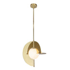 Kuzco PD65116-MRB/OP-UNV Metallic Brass,Opal Glass Scorpio 16-in Metallic Brass/opal Glass Led Pendant Image 3
