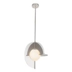 Kuzco PD65116-PN/OP-UNV Polished Nickel,Opal Glass Scorpio 16-in Polished Nickel/opal Glass Led Pendant Image 4