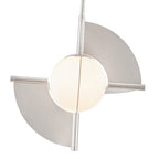 Kuzco PD65116-PN/OP-UNV Polished Nickel,Opal Glass Scorpio 16-in Polished Nickel/opal Glass Led Pendant Image 3