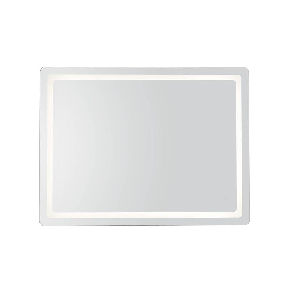 Kuzco VM30348-5CCT Sandblasted Merc Edge Seneca 48-in Sandblasted Merc Edge Led Vanity Mirror Image 1