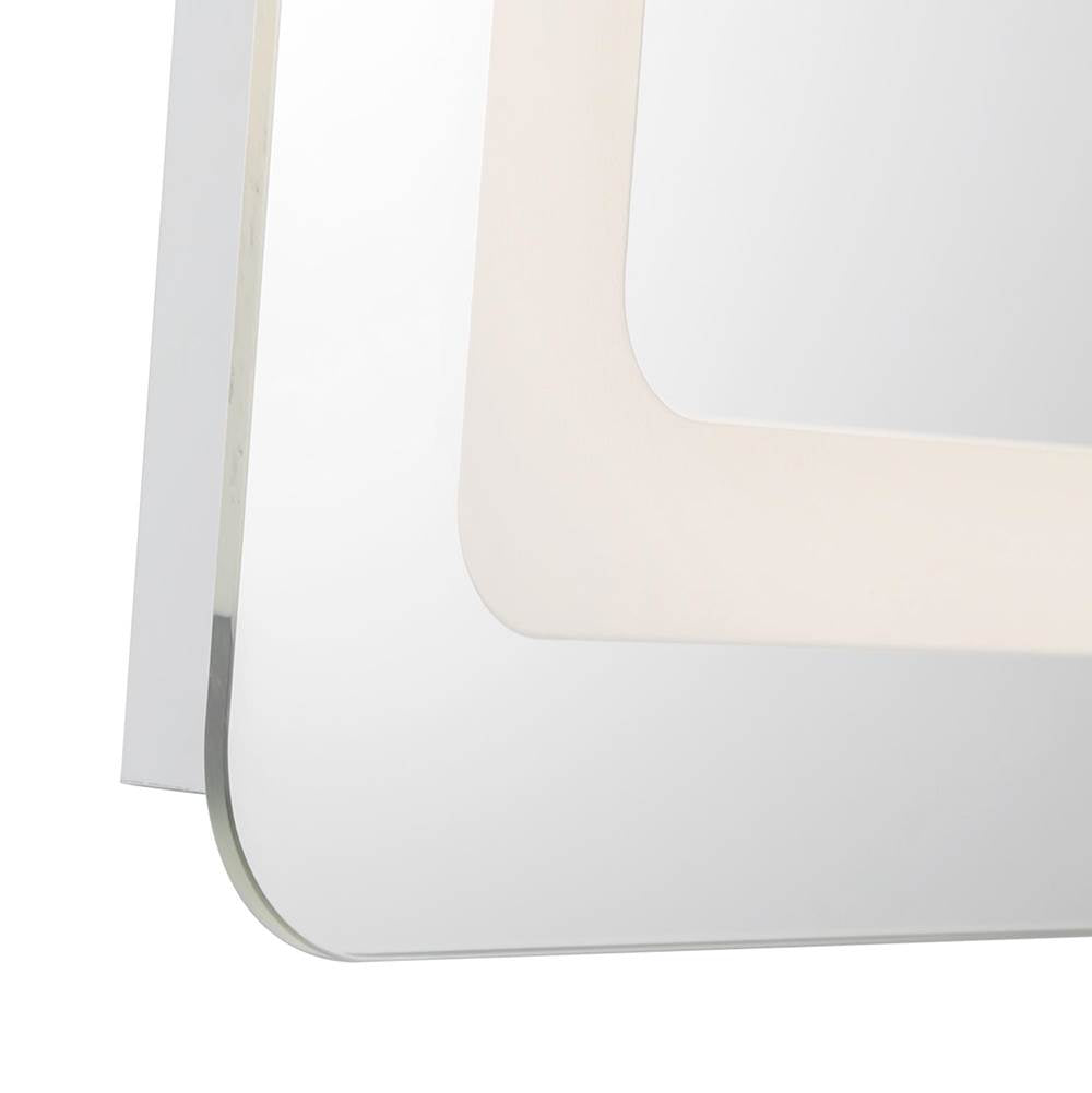 Kuzco VM31124-5CCT Sandblasted Merc Edge Seneca 24-in Sandblasted Merc Edge Led Vanity Mirror Image 2