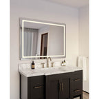 Kuzco VM31148-5CCT Sandblasted Merc Edge Seneca 48-in Sandblasted Merc Edge Led Vanity Mirror Image 2