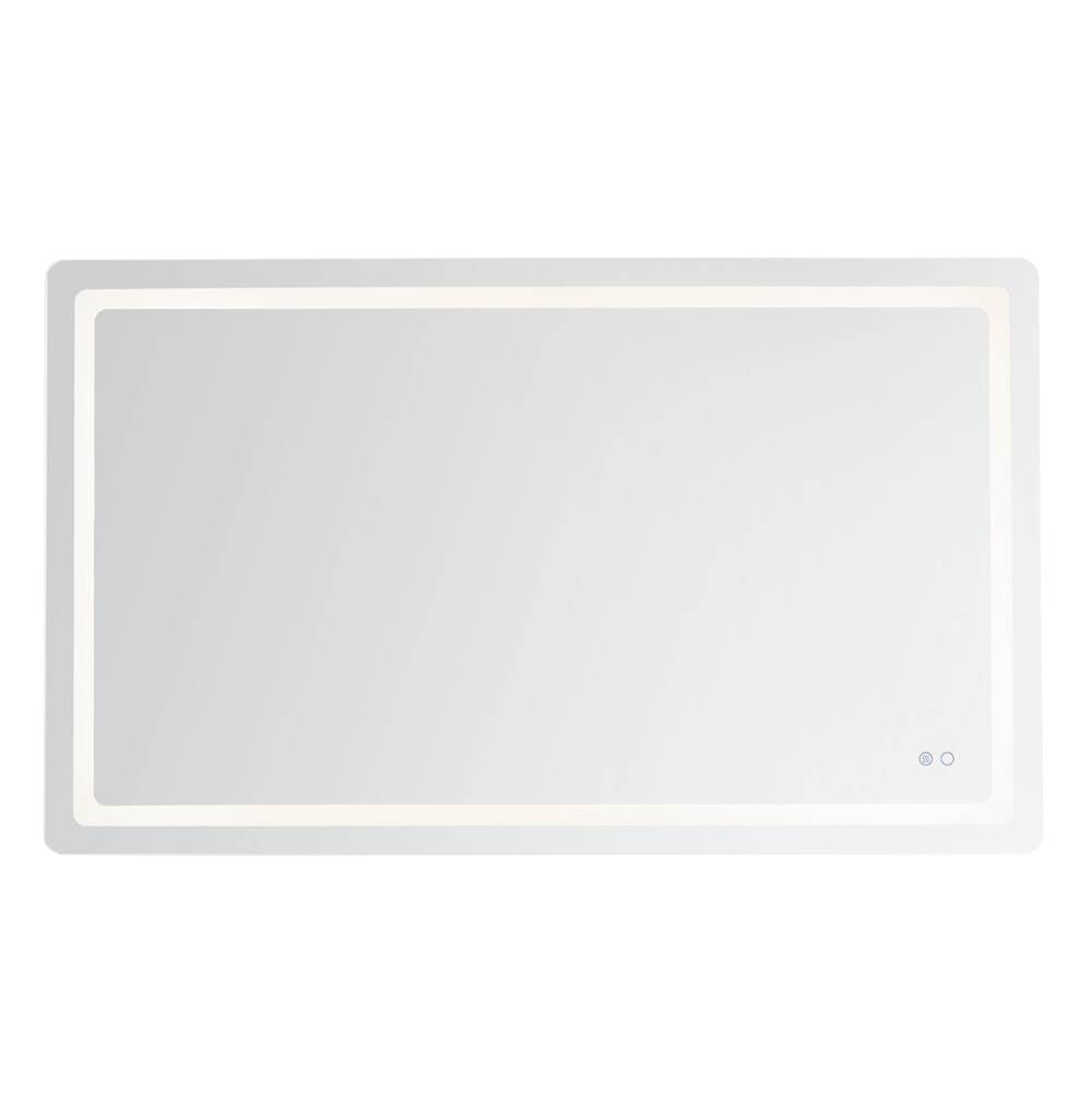 Kuzco VM31160-5CCT Sandblasted Merc Edge Seneca 60-in Sandblasted Merc Edge Led Vanity Mirror Image 1