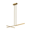 Kuzco Shift 48-in Brushed Gold Led Linear Pendant