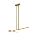 Kuzco Shift 48-in Brushed Gold Led Linear Pendant