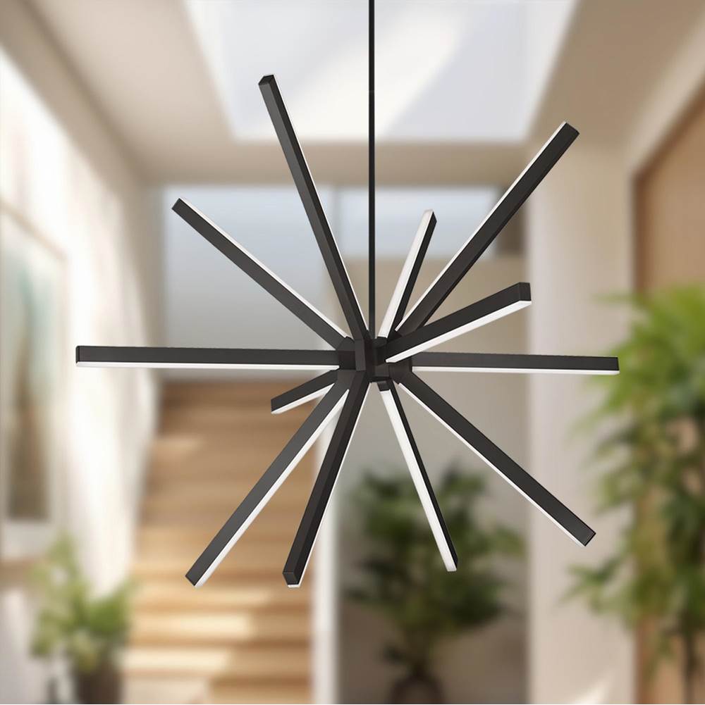 Kuzco CH14348-BK-UNV-010 Black Sirius 48-in Black Led Chandeliers Image 2