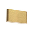 Kuzco Slate 10-in Brushed Gold Led Wall Sconce