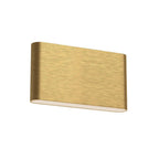 Kuzco Slate 10-in Brushed Gold Led Wall Sconce