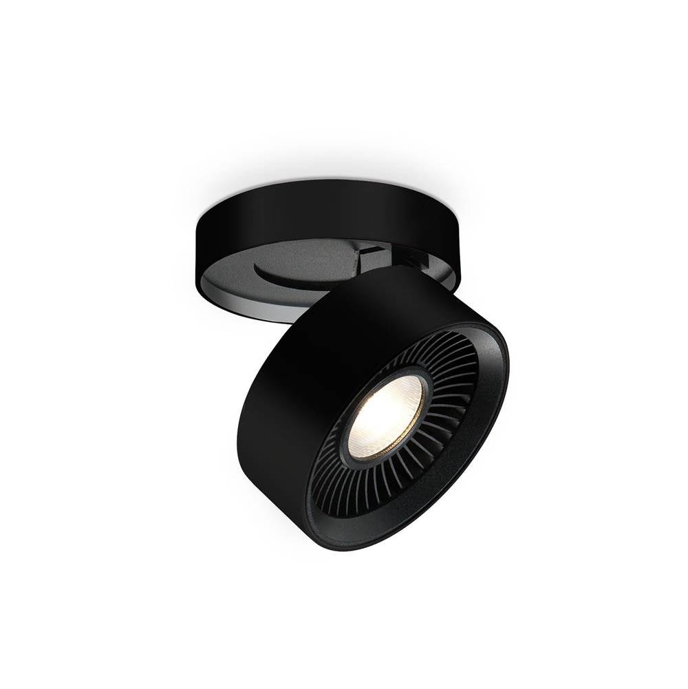 Kuzco FM9405-BK-UNV Black Solo 5-in Black Led Flush Mount Image 1