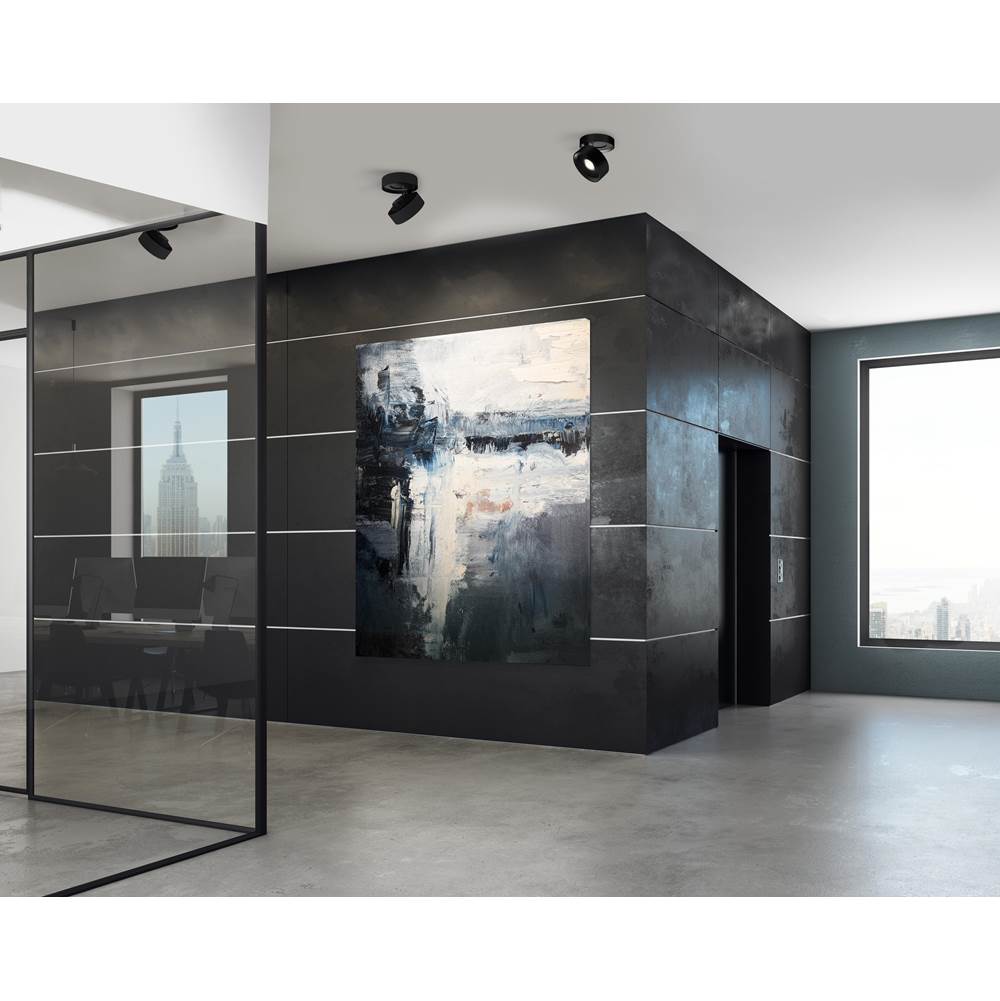 Kuzco FM9405-BK-UNV Black Solo 5-in Black Led Flush Mount Image 2