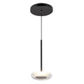 Kuzco PD97204-BK/CL Black,Clear Glass Stephord 4-in Black/clear Glass Led Pendant Image 1