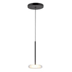 Kuzco Stephord 4-in Black/clear Glass Led Pendant