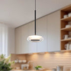 Kuzco PD97204-BK/CL Black,Clear Glass Stephord 4-in Black/clear Glass Led Pendant Image 2