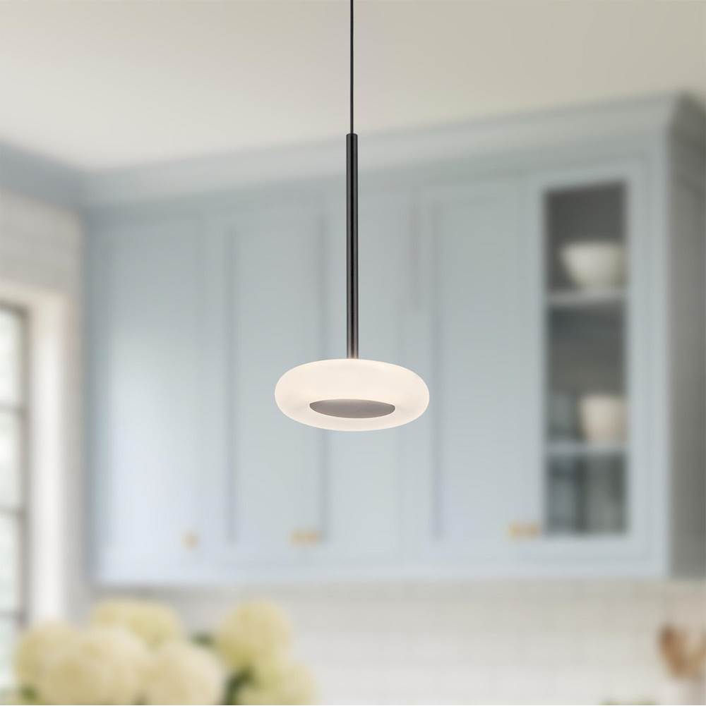 Kuzco PD97204-BK/FR Black,Frosted Glass Stephord 4-in Black/frosted Glass Led Pendant Image 2